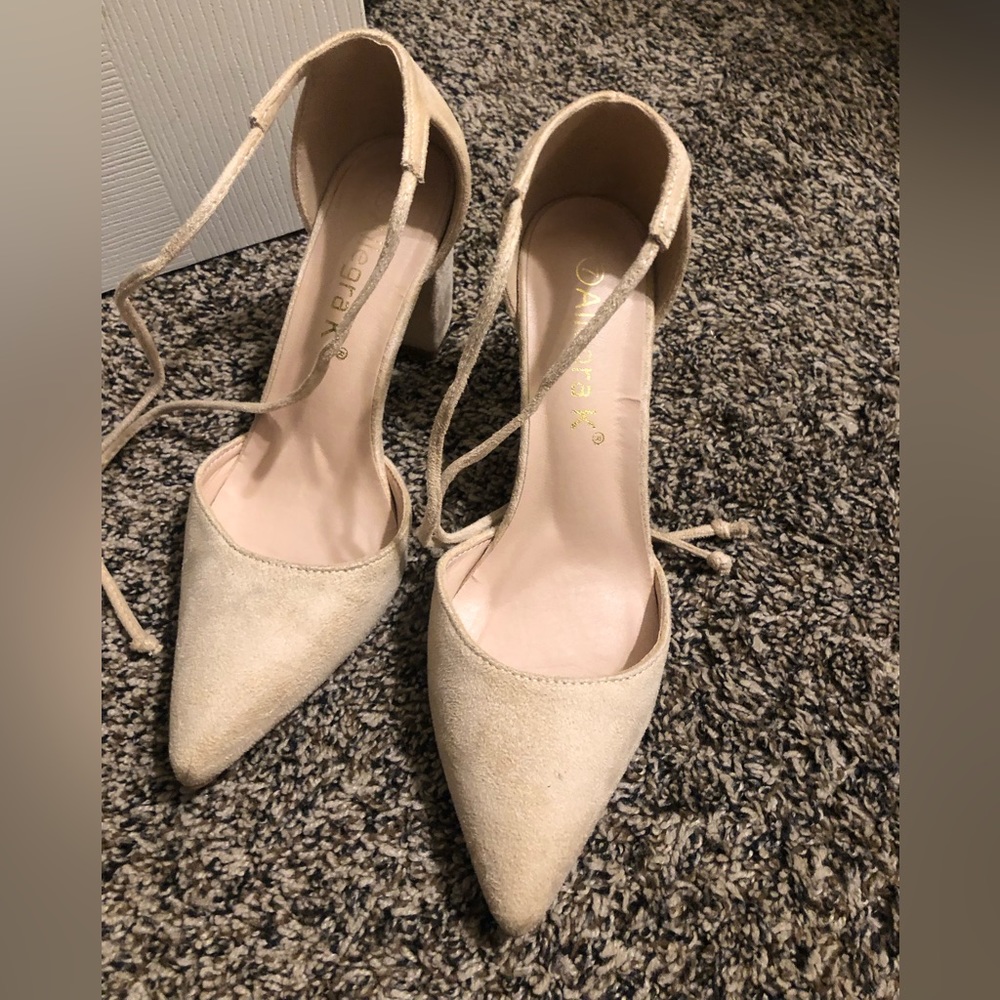 Beige shoes